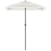 vidaXL Garden Parasol with Steel Pole White 300x200x250 cm