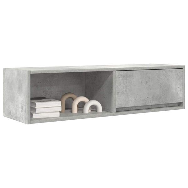 vidaXL TV Cabinets 2 pcs Concrete Grey 100x31x25.5 cm Engineered Wood
