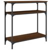 vidaXL Console Table Brown Oak 75x29x75 cm Engineered Wood