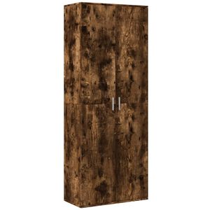 vidaXL Highboard Smoked Oak 70x35x180 cm Engineered Wood