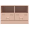 vidaXL TV Cabinet Pink 67x39x44 cm Steel
