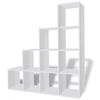 vidaXL Staircase Bookcase/Display Shelf 142 cm White