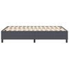 vidaXL Platform Bed Frame Dark Grey 120 x 190 cm Fabric