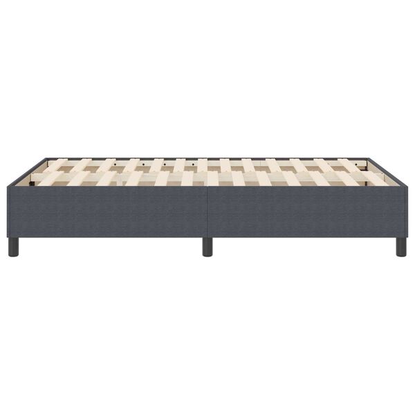 vidaXL Platform Bed Frame Dark Grey 120 x 190 cm Fabric