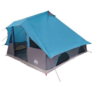 vidaXL Tipi Tent with Roof Blue 358 x 296 x 258 cm Taffeta
