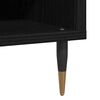 vidaXL Record Cabinet Black Oak 85 x 38 x 48 cm Engineered Wood