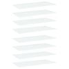 vidaXL Bookshelf Boards 8 pcs White 80x30x1.5 cm Engineered Wood