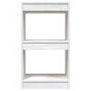 vidaXL Book Cabinet White 40x30x71.5 cm Solid Pinewood