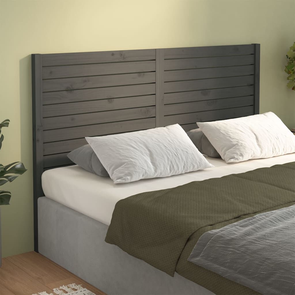 Grey wood shop headboard full