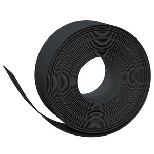 vidaXL Garden Edging 25 m 20 cm PE Black