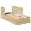 vidaXL Storage Bed Frame Sonoma Oak 100 x 200 cm Engineered Wood