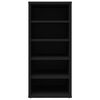 vidaXL Shoe Cabinet Black 31.5x35x70 cm Engineered Wood