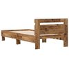 vidaXL Bed Frame Old Wood 203 x 95 x 70 cm Engineered Wood