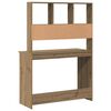 vidaXL Desk with Shelves Artisan Oak 102x45x148 cm Engineered Wood