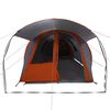 vidaXL Tunnel Tent with Roof Grey and Orange 740 x 370 x 220 cm
