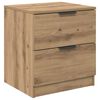 vidaXL Bedside Cabinet with Drawer 2 pcs Artisan Oak 45 x 39 x 50cm
