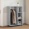 vidaXL Wardrobe Grey Sonoma 80x40x110 cm Engineered Wood