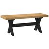 vidaXL Dining Bench NOAIN 120 x 41 x 45 cm Solid Pine Wood Natural