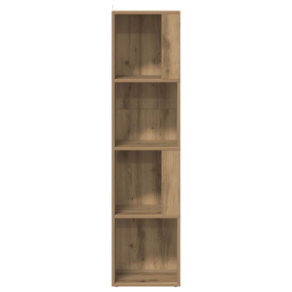 vidaXL Corner Cabinet Artisan Oak 33x33x132 cm Engineered Wood