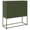 vidaXL Sideboard Olive Green 100.5x39x107 cm Cold-rolled Steel