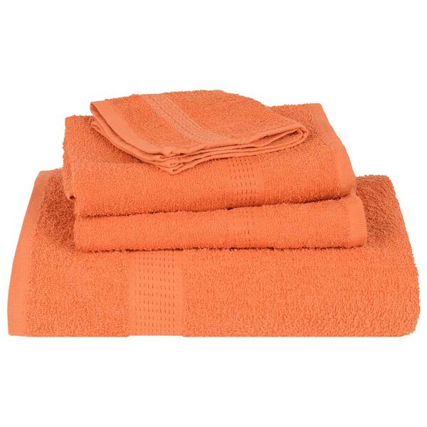 vidaXL Sauna Towels 2 pcs "FROGN" Orange 80x200 cm 100% Cotton