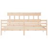 vidaXL Bed Frame without Mattress 200x200 cm Solid Wood