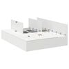 vidaXL Storage Bed Frame with Door White 160 x 200 cm Engineered Wood