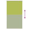 vidaXL Roller Blind Blackout Leaves Green 125x230 cm Fabric Width 121.6 cm Polyester