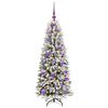 vidaXL Artificial Christmas Tree with 150 LEDs White 53 x 53 x 120 cm