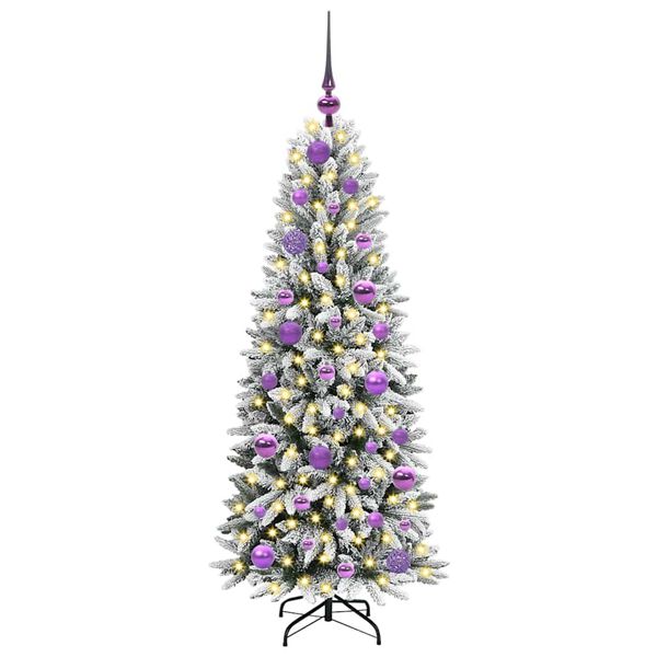 vidaXL Artificial Christmas Tree with 150 LEDs White 53 x 53 x 120 cm