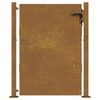 vidaXL Garden Gate 100x150 cm Corten Steel