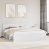 vidaXL Bed Frame with Headboard White 200 x 200 cm Solid Pine Wood