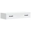 vidaXL Wall-Mounted Side Table Wall-mounted White 87.5 x 34.5 x 17 cm