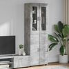 vidaXL Highboard FLORIN Concrete Grey 60 x 35 x 182 cm Engineered Wood