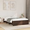 vidaXL Bed Frame without Mattress Brown Oak 120x200 cm Engineered Wood