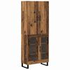 vidaXL Highboard 2 pcs Old Wood 69.5 x 34 x 180 cm