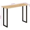 vidaXL Console Table with Live Edge 105x33x76 cm Solid Wood Mango