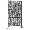 vidaXL Privacy Screen Black 100 x 50 x 180 cm Steel