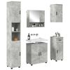 vidaXL Bathroom Furniture Set with Drawer 5 pcs Concrete Grey