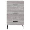 vidaXL Bedside Cabinet Grey Sonoma 40x40x66 cm Engineered Wood