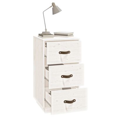 vidaXL Bedside Cabinets 2 pcs White 40x40x75 cm Solid Wood Pine