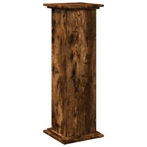 vidaXL Display Stand with Storage Smoked Oak 31x30x90 cm