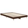 vidaXL Bed Frame without Mattress Brown Oak 120x190 cm Small Double Engineered Wood