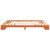 vidaXL Bed Frame Brown 200 x 210 cm Solid Pine Wood