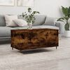 vidaXL Coffee Table Smoked Oak 90x44.5x45 cm Engineered Wood