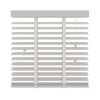 Decosol Horizontal Blinds Wood 50mm 160x180 cm White