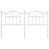 vidaXL Metal Replace Headboard White 160 cm