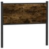 vidaXL Headboard Smoked Oak 107 cm Engineered Wood and Steel