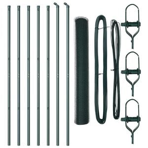 vidaXL Ground Fix Welded Wire Fence 10 x 1.4 m (W x H)