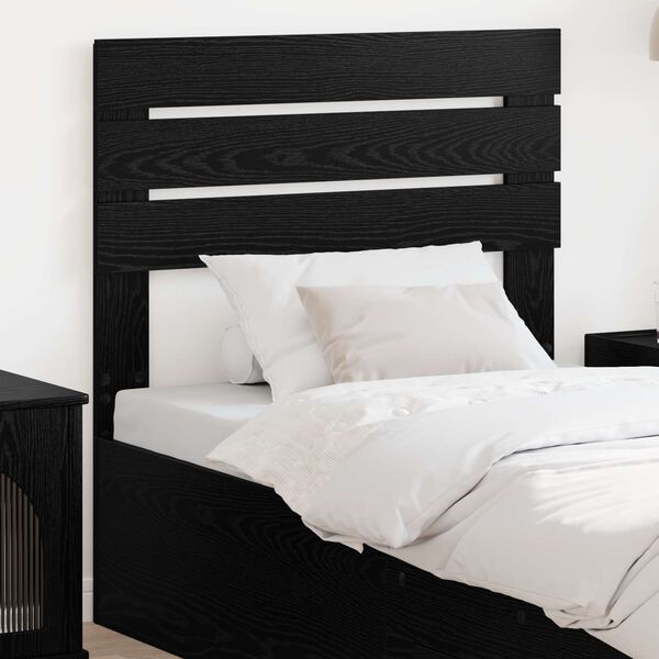 vidaXL Headboard Black Oak 75 cm Engineered wood